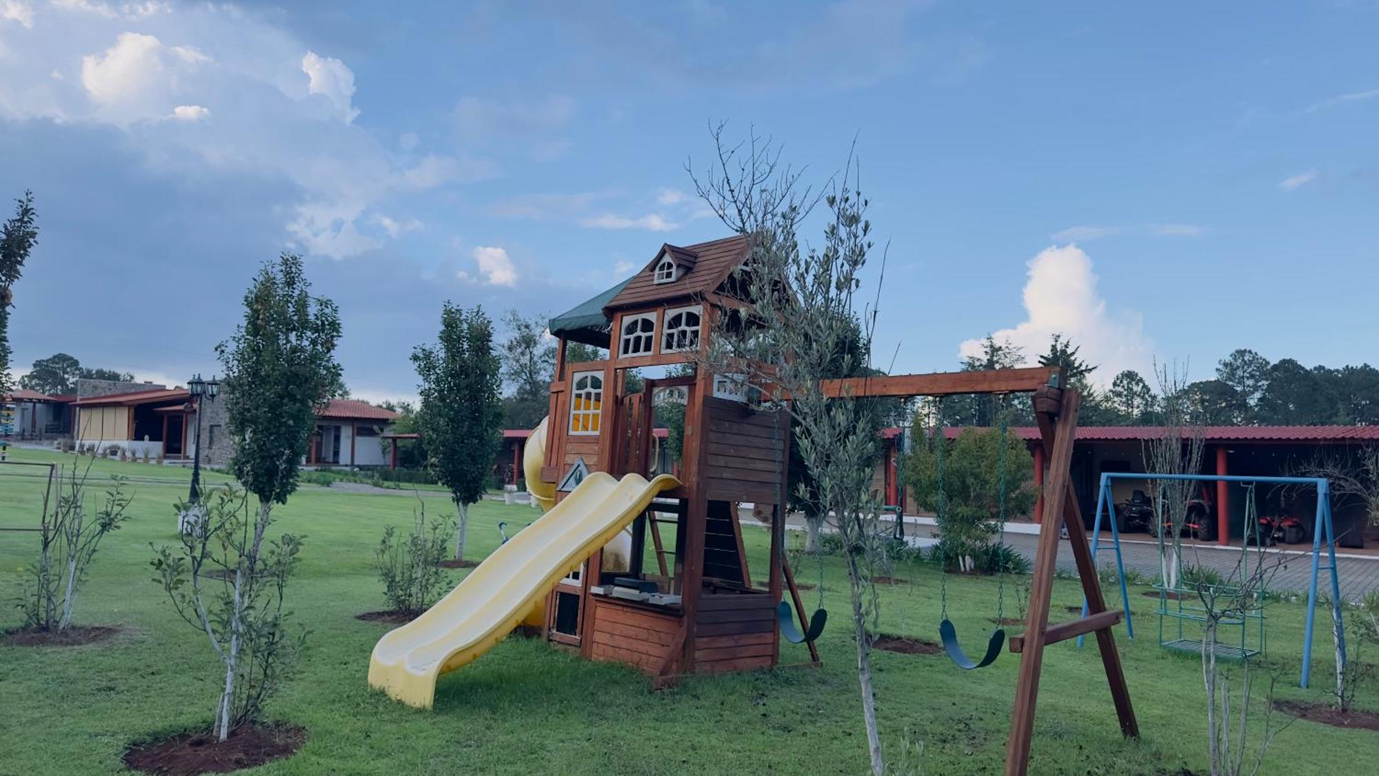 הואסקה דה אוקמפו Finca Los Angeles Hospederia & Sociales מראה חיצוני תמונה